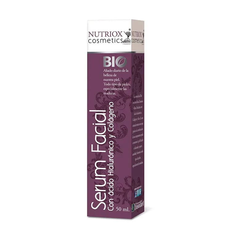 NUTRIOX COSMETICS SERUM FACIAL BIO ÁCIDO HIALURÓNICO Y COLÁGENO