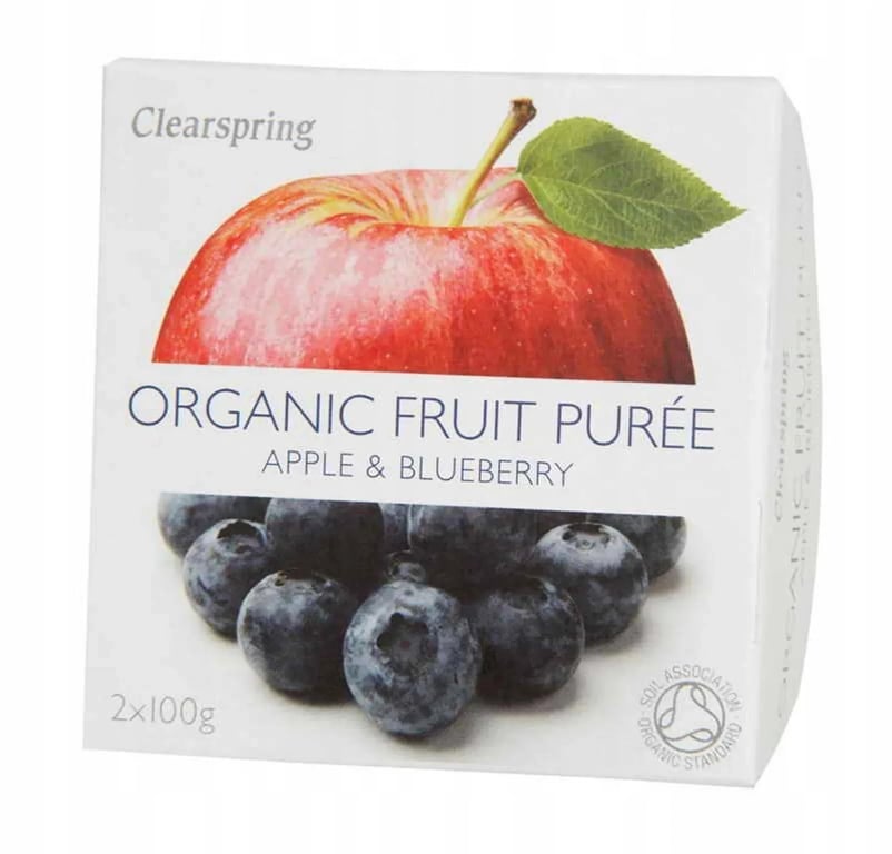 Apfelmus und Heidelbeeren Organic