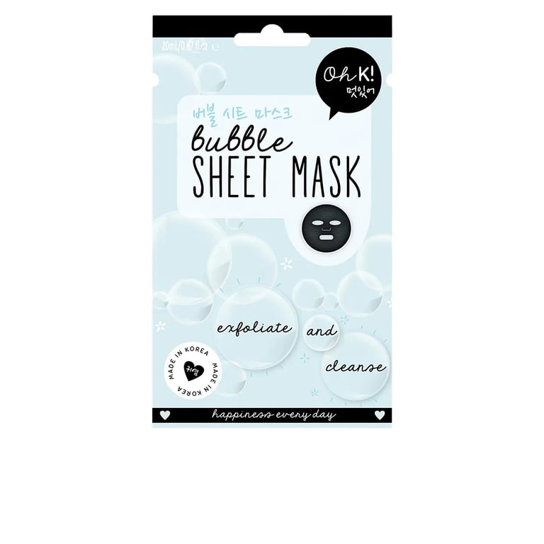Sheet Face Mask Bubble Exfoliate And Cleanse