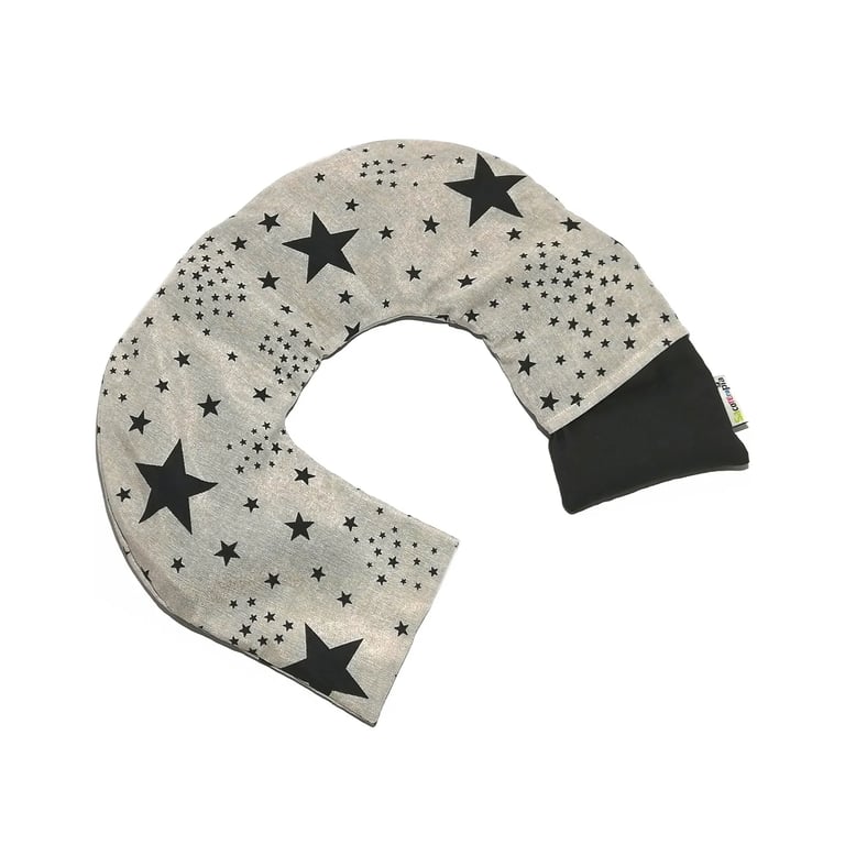 Saco Cervical Gris Estrellas
