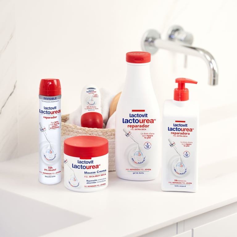 Lactourea Mousse Crème Peau Sèche Très Sèche 400 ml de Lactovit