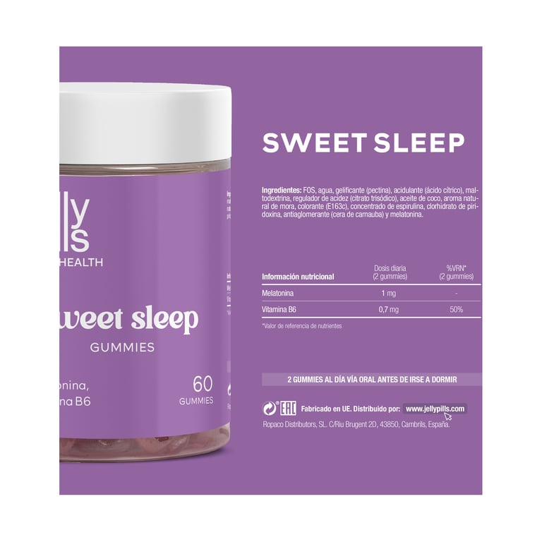 Sweet Sleep Gummies 60 Uds de Jelly Pills