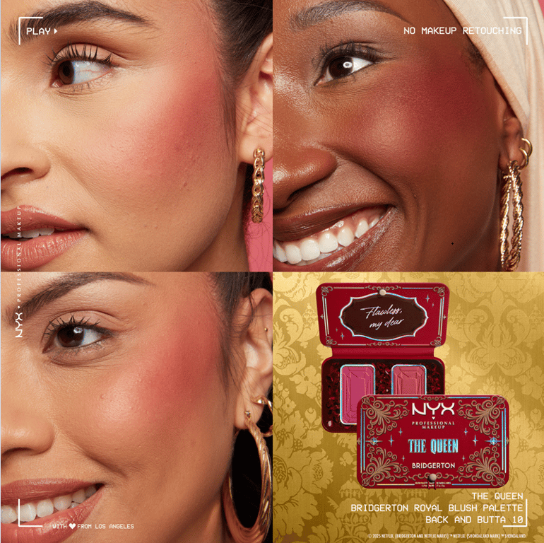 Bridgerton Royal Blush Palette #The Queen da NYX