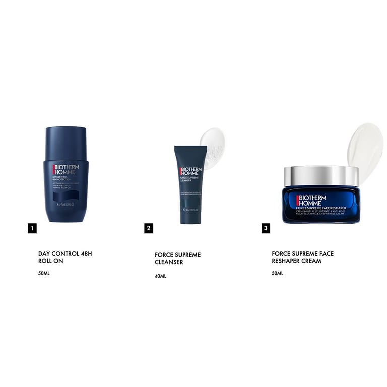 Homme Force Supreme Cream 50 ml Set 3 Piezas de Biotherm