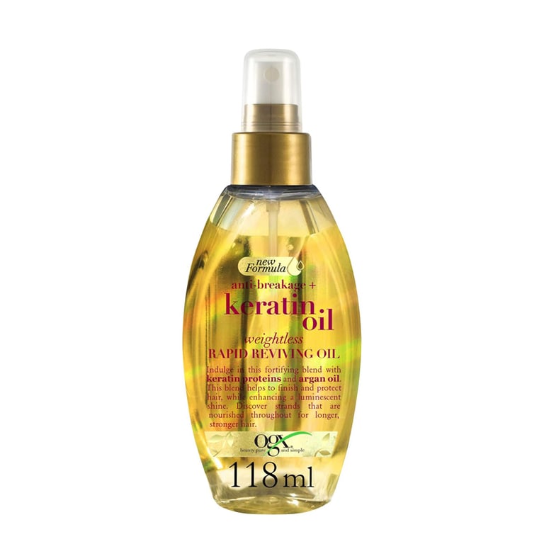 Keratin Oil Anti-Breakage Hair Rapid Reviving Oil 118 ml de OGX - imagen 7 de 8