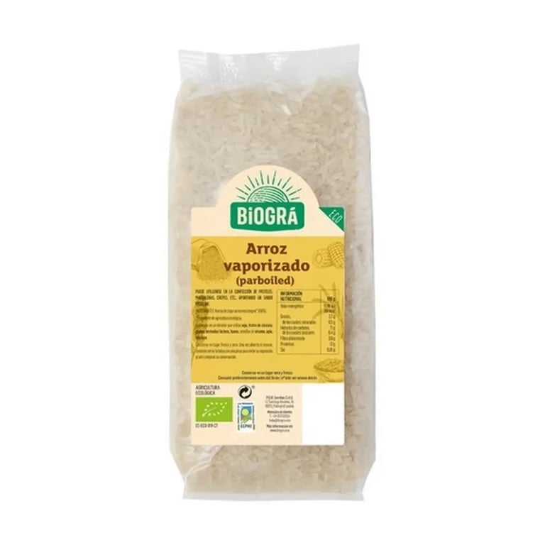 Arroz Vaporizado Parboiled Bio Vegan