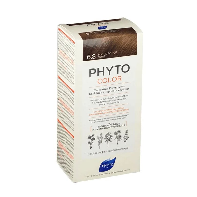 PHYTOCOLOR PERMANENTE KLEURING Nº 6.3 DONKER GOUDBLOND