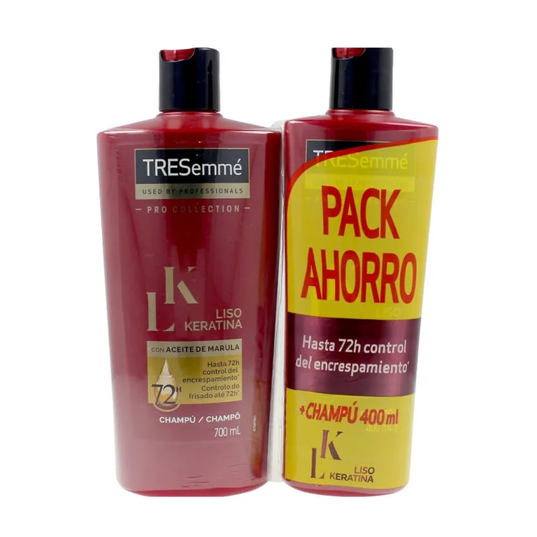 Liscio Cheratina Set Shampoo 700 ml + Shampoo 400 ml