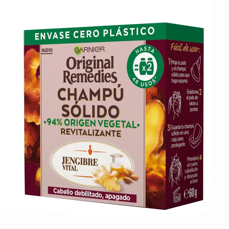 Original Remedies Shampooing Solide Revitalisant Gingembre