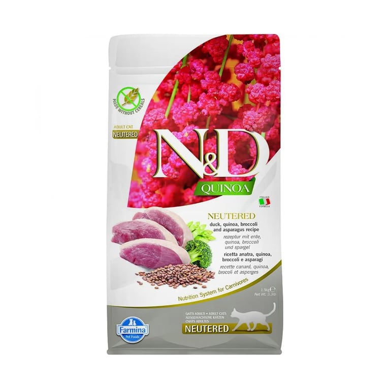 Voer Kat Volwassen Gecastreerd Eend Quinoa En Broccoli