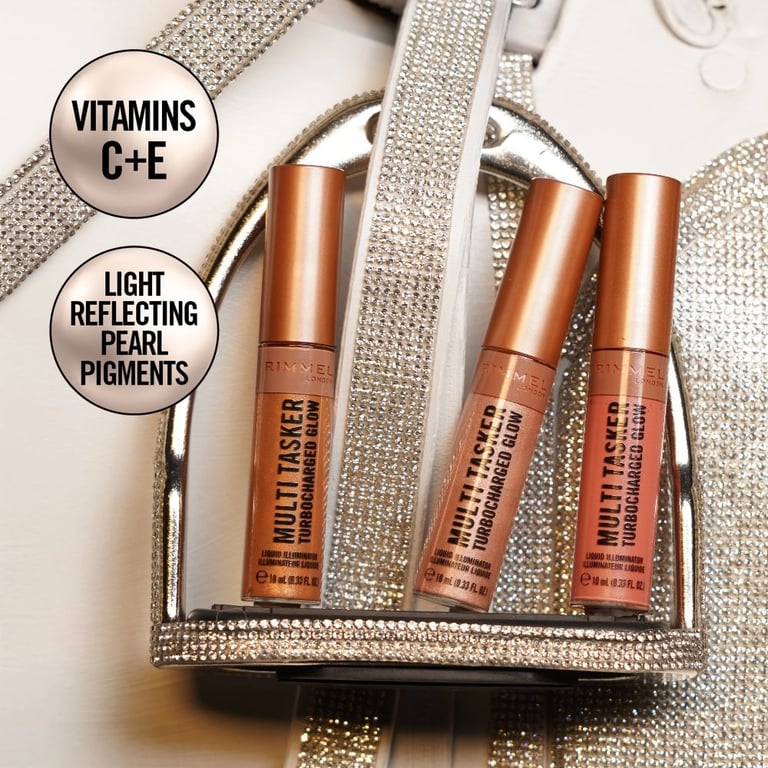 Multi Tasker Turbocharged Glow Liquid #It's Giving Bronze de Rimmel London