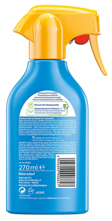 Sun Protect & Bronze SPF50 Spray 270 ml de Nivea