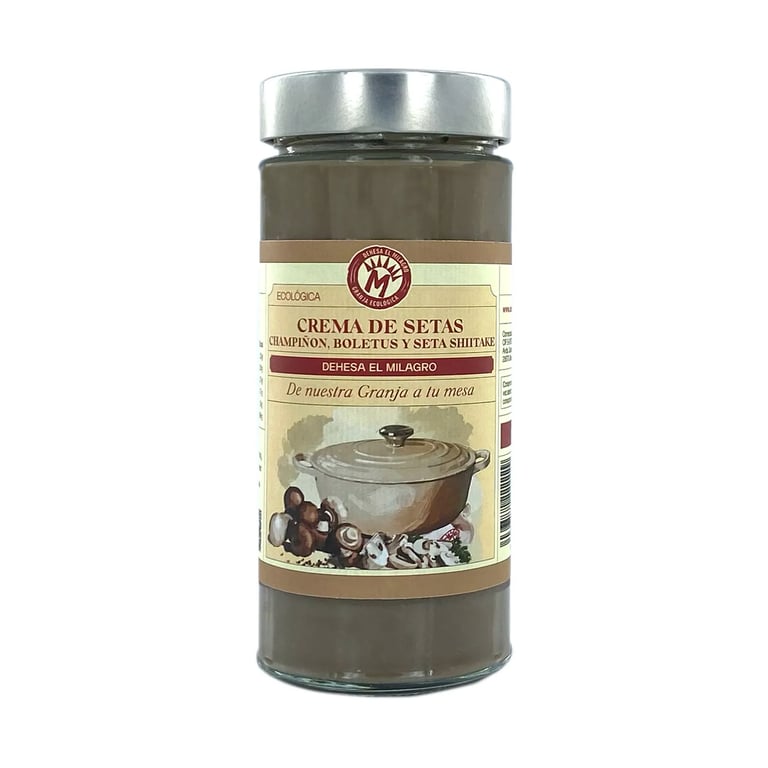 Crema De Setas Con Champiñón Boletus Y Seta Shiitake Ecológica