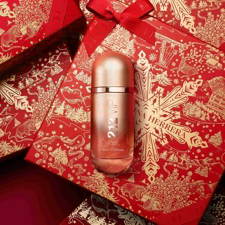 212 VIP Rosé EDP 80 ml + EDP Mini 10 ml + Body Lotion 100 ml Lote de Carolina Herrera