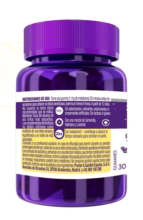 Natura Melatonina Gominolas Sabor Mango Plátano 30 Uds de Zzzquil