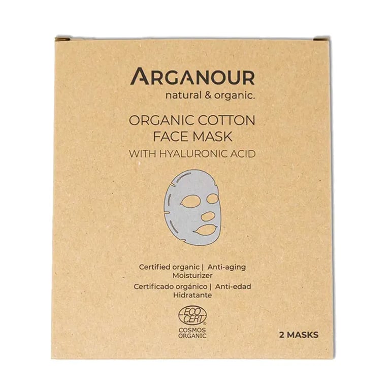 Organic Cotton Face Mask with Hylaruronic Acid