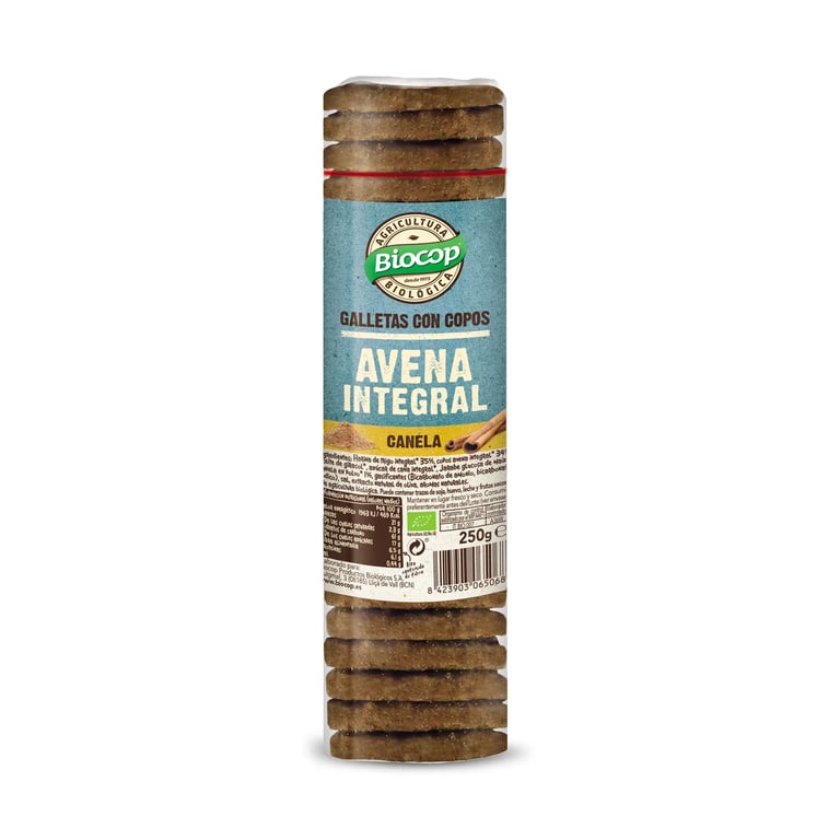 Biscotti Fiocchi d’Avena Integrale e Cannella