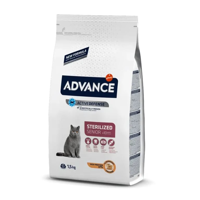 Comida Para Gatos Senior +10 Años Sterilized 1,5 Kg