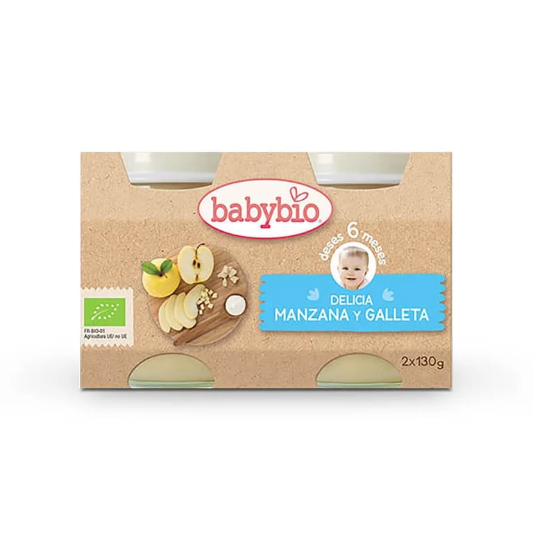 BABYBIO DELICIA MANZANA Y GALLETA