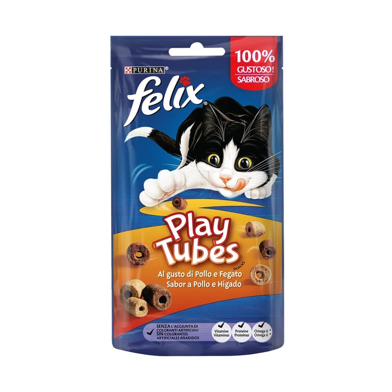 Play Tubes Snack Pollo E Hígado