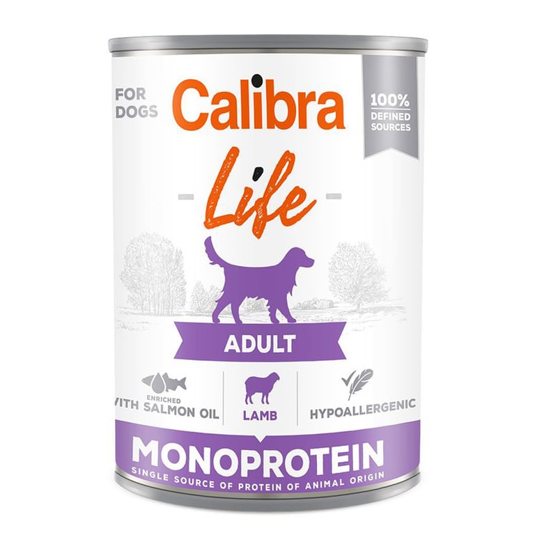 Calibra Dog Life Lata Adulto Cordeiro