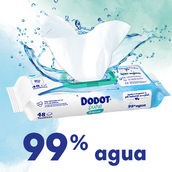 Dodot Toallitas Aqua Pure Plastic Free 48 Uds de Dodot