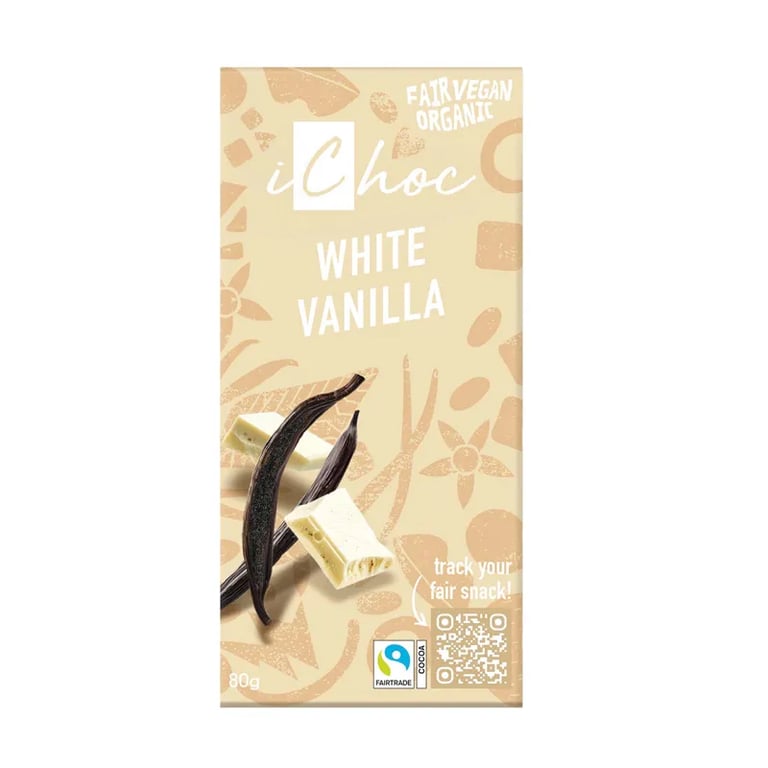 Chocolate Vegano Blanco Con Vainilla Bourbon Bio