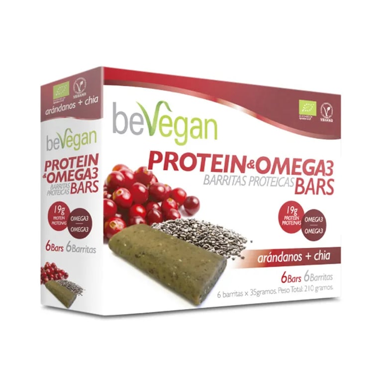 BARRITAS PROTEICAS Y ANTIOXIDANTES DE ARÁNDANOS + CHÍA