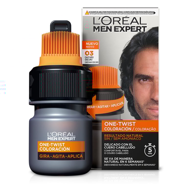 Men Expert One Twist Coloration 03 Châtain Foncé de L'Oreal Paris