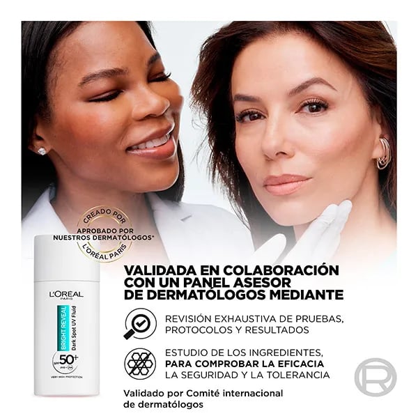 Bright Reveal Niacinamid Feuchtigkeitsfluid gegen Flecken SPF50+ 50 ml von L'Oreal Paris
