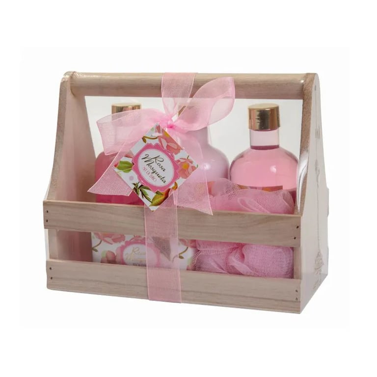 Set De Baño Rosa Mosqueta