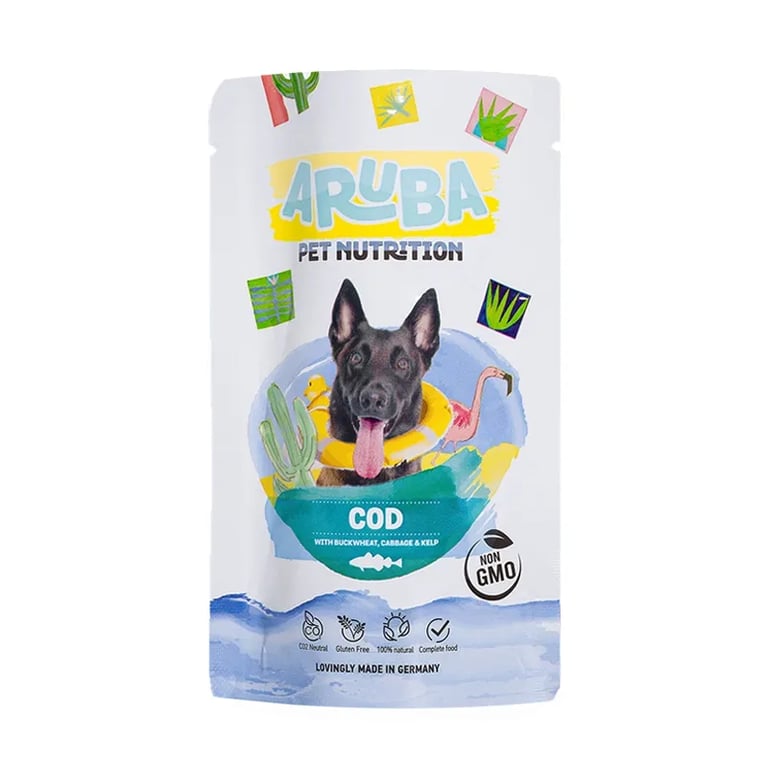 Aruba Dog Kabeljauw Tarwe Boekweit Kool En Zeelalg