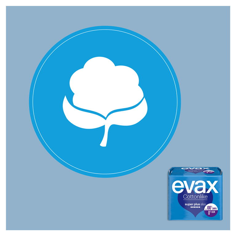 Evax Cottonlike Super Plus con Ali 10 Unità di Evax