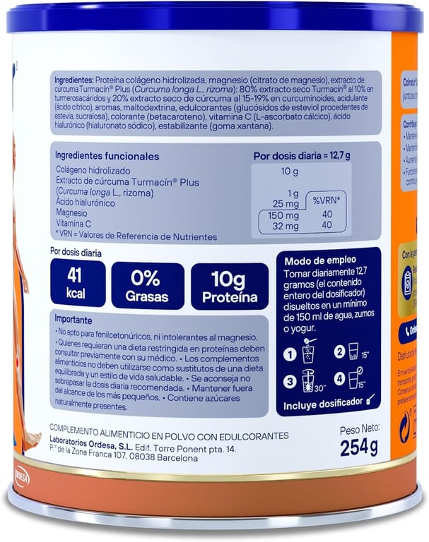 COLNATUR COMPLEX COLÁGENO CON CÚRCUMA 250g - imagen 2 de 6