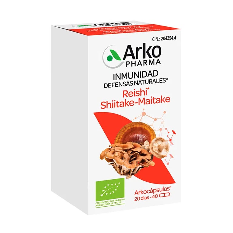 Arkocápsulas Reishi Shiitake-Maitake Bio