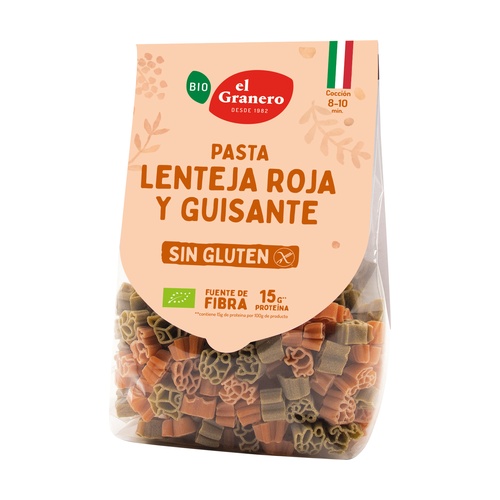 Pâtes Lentilles Pois Sans Gluten Bio