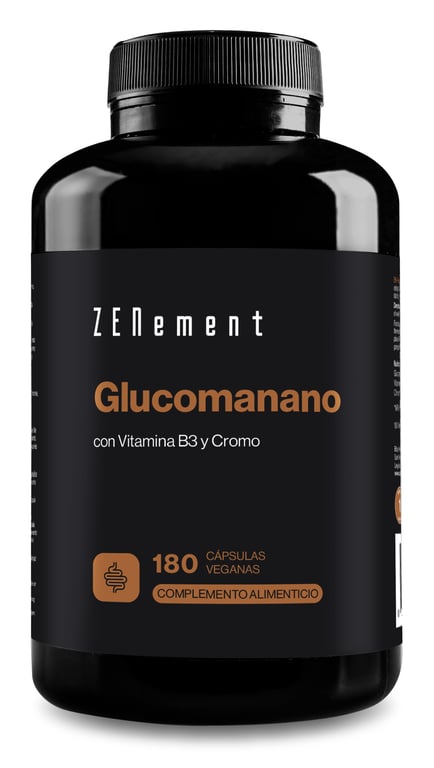 Glucomanano Con Vitamina B3 Y Cromo 180 Caps de Zenement