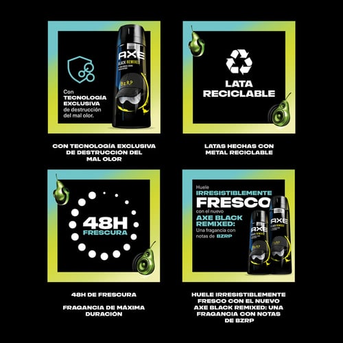 Back Remixed BZRP Deodorant + Duschgel + Aftershave Pack von Axe