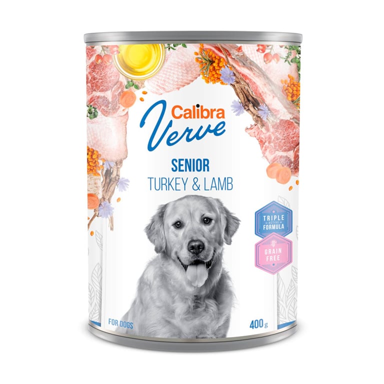 Calibra Dog GF Verve Senior Pavo y Cordero