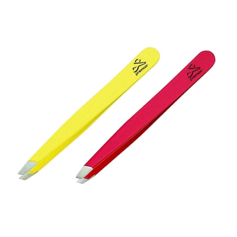Pinça Inox Ponta Reta 9 cm Vermelho
