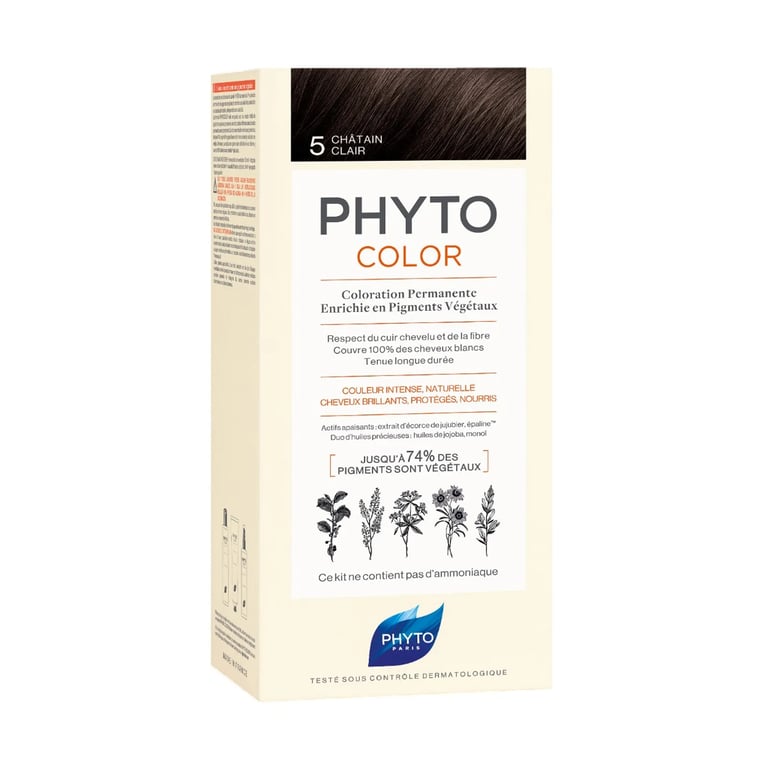 PHYTOCOLOR PERMANENTE KLEURING 5 LICHT CASTAAN