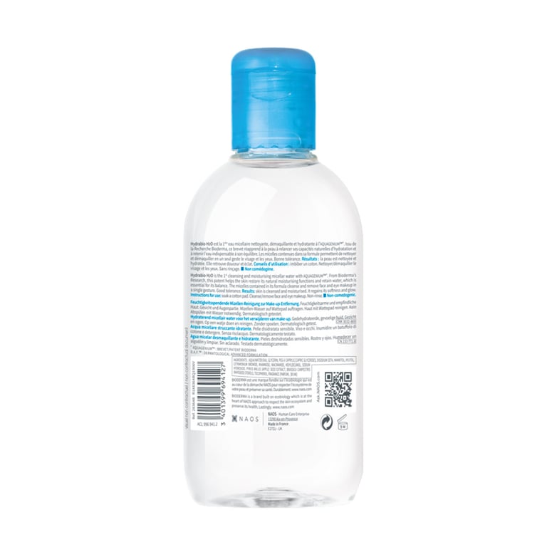 BIODERMA HYDRABIO H2O SOLUCIÓN MICELAR HIDRATANTE DESMAQUILLANTE 250ml