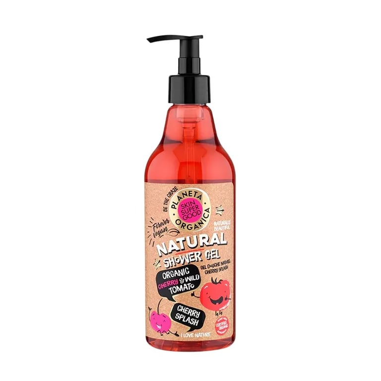 Gel De Ducha Natural Cereza Orgánica y Tomate Salvaje