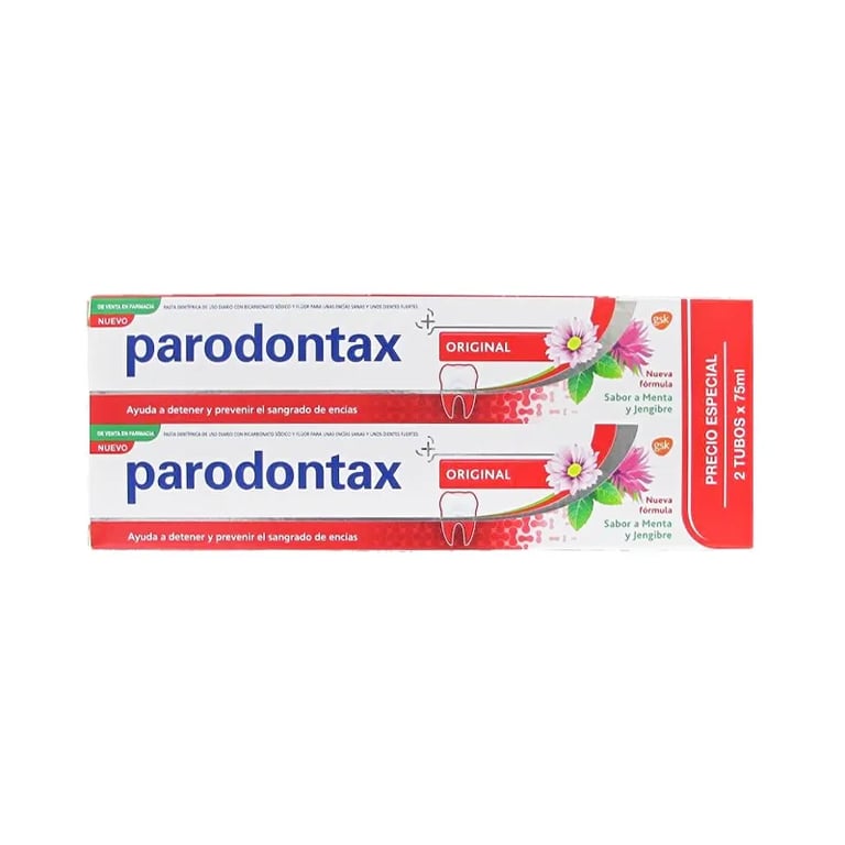 Paradontax Original Sabor Menta Y Jengibre Duplo