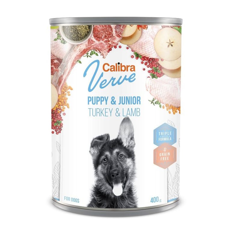 Calibra Dog GF Verve Junior Dinde et Agneau