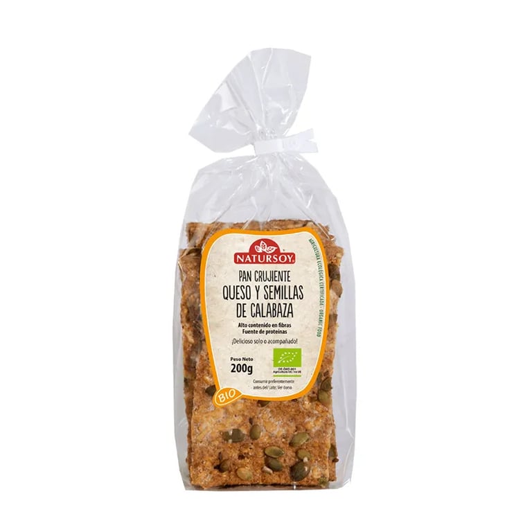 PAIN CROUSTILLANT FROMAGE ET GRAINES DE COURGE BIO