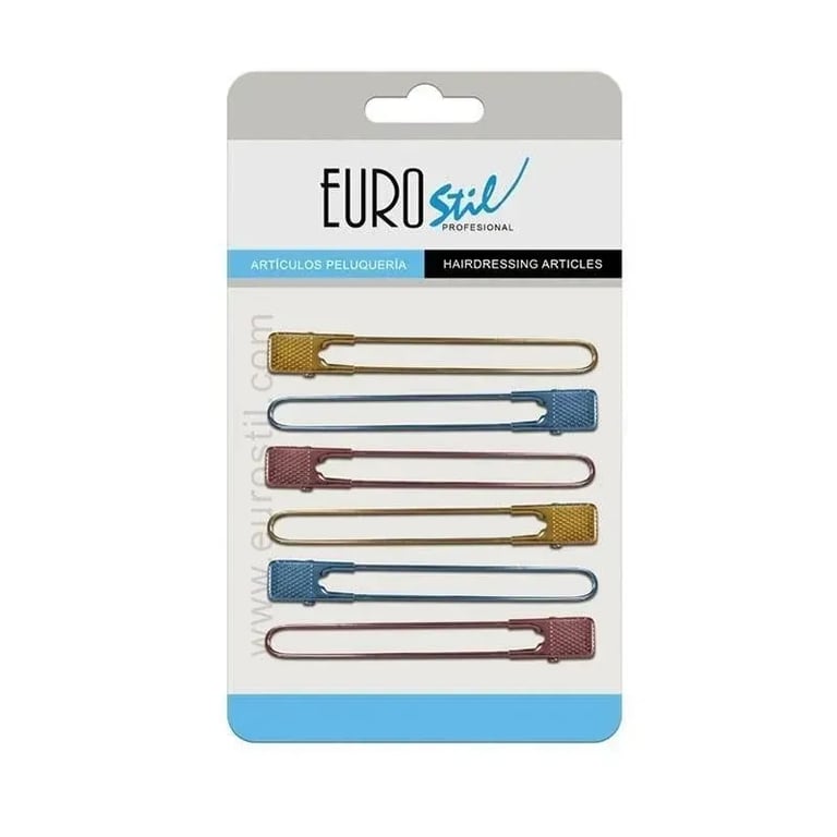 Eurostil 6 Pinza Metallo Colorati