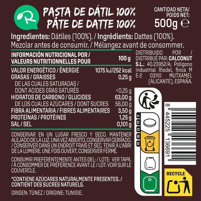 Pasta de Dátil Real Fooding - imagen 3 de 3