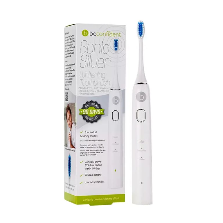 Sonic Electric Whitening Toothbrush #White/Silver