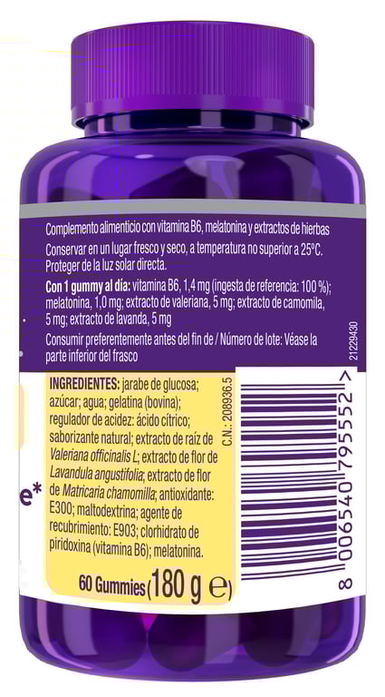 Natura Melatonina Gominolas Sabor Mango Plátano 60 Uds de Zzzquil
